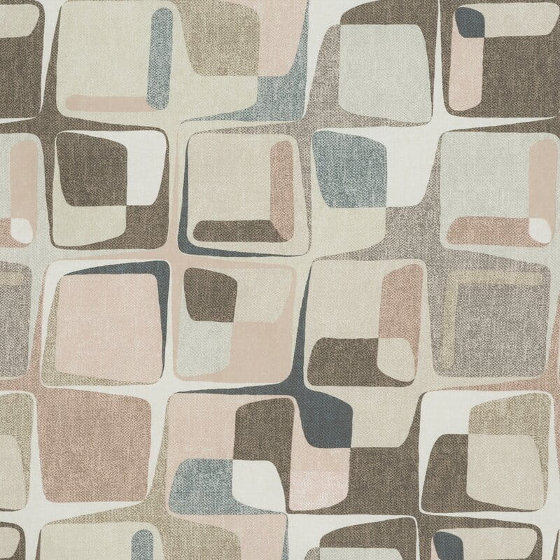 Pościel satynowa 140x200 Spring 36 beżowa geometryczna-3