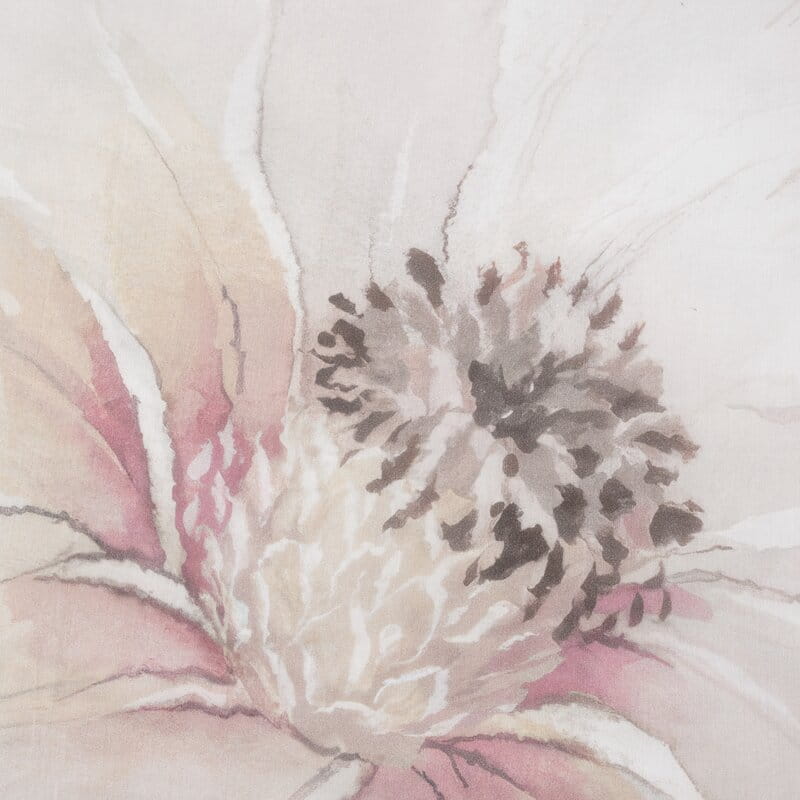 Pościel satynowa 220x200 Premium 18 kwiaty pudrowa różowa-3