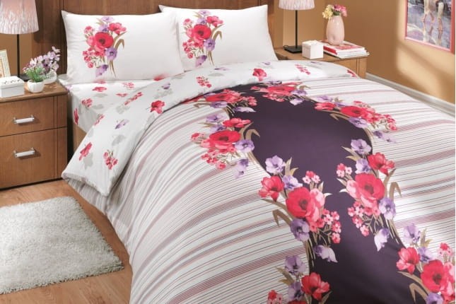 Pościel bawełniana Hobby DREAM LILA 200x220