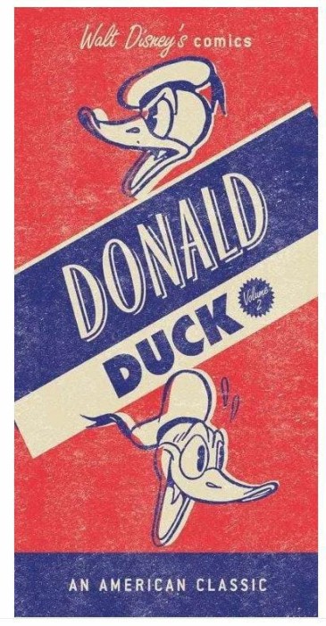 36530Ręcznik plażowy 70x140 Kaczor Donald czerwony niebieski bawełniany dziecięcy Faro 23-1