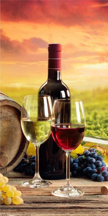 36539Ręcznik plażowy 70x140 Wino zachód słońca 0431 bawełniany-1