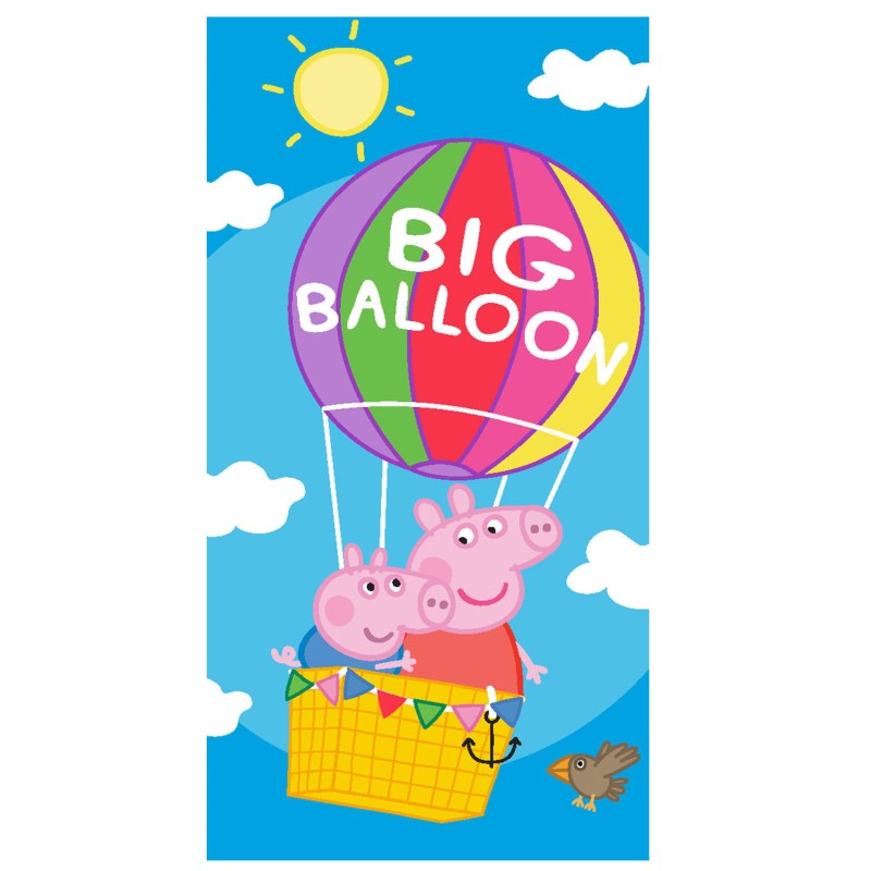 36636Ręcznik dziecięcy 70x140 Świnka Peppa i George plażowy bawełniany C24-1