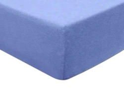 Prześcieradło frotte z gumką 140x200 niebieskie FD09-14