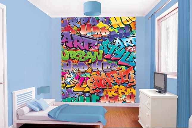 Tapety dla dzieci 3D - Graffiti madley.pl