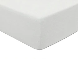 Prześcieradło frotte z gumką 160x200 białe FD01-16