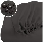 Prześcieradło Wodoodporne 180x200 z Gumką – Nieprzemakalne, Czarne