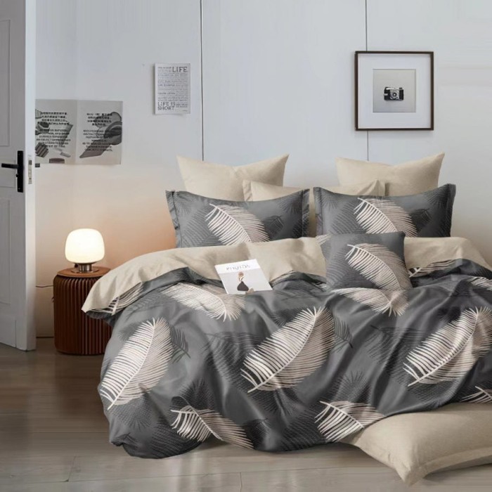 Pościel Satynowa z Mikrofibry 160x200 Dwustronna Elena 552 3cz-1