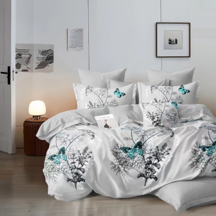 Pościel Satynowa z Mikrofibry 200x220 Elena 554 3cz-1