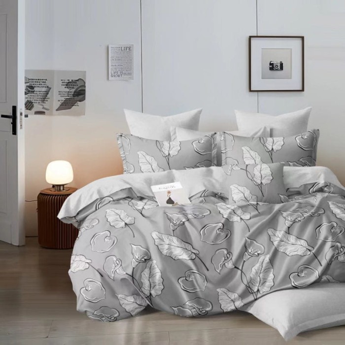 Pościel Satynowa z Mikrofibry 200x220 Elena 553 3-częściowa