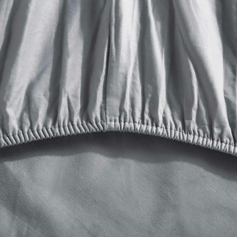 Gumka prześcieradła satynowego 200x220 w kolorze grafitowym