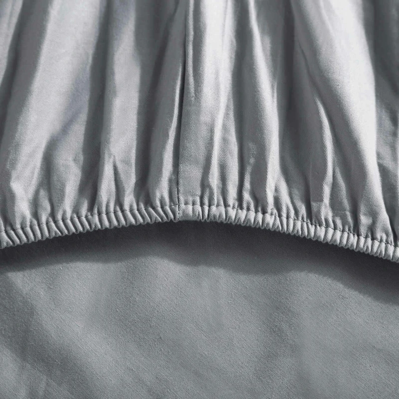 Gumka prześcieradła satynowego 140x200 w kolorze grafitowym