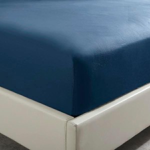 Prześcieradło 90x200 granatowe - idealnie dopasowane