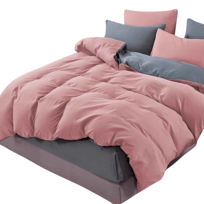 Dwustronna Pościel Satynowa z Mikrofibry 200x220 Elena 558 3cz