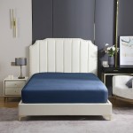 Prześcieradło Satynowe z Gumką 90x200 – Granatowe, Luksusowe i Wygodne