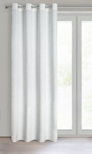 Zasłona 140x250 welurowa na przelotkach Rosa biała-4