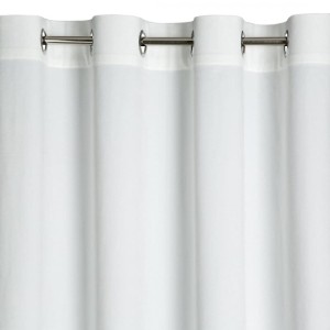 Zasłona 140x250 welurowa na przelotkach Rosa biała-5