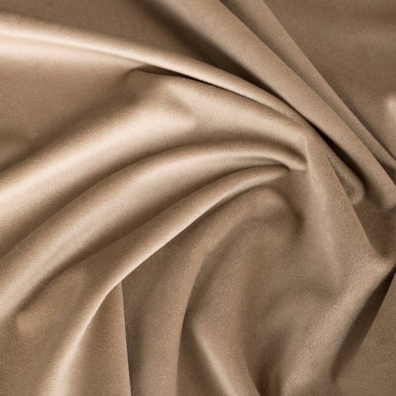 Zasłona 140x250 welurowa na przelotkach Rosa beżowa ciemna-9