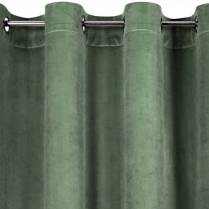 Zasłona 140x250 welurowa na przelotkach Rosa miętowa ciemna-5
