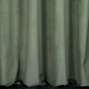 Zasłona 140x250 welurowa na przelotkach Rosa miętowa ciemna-1