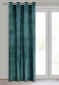 Zasłona 140x250 welurowa na przelotkach Rosa niebieska ciemna-4