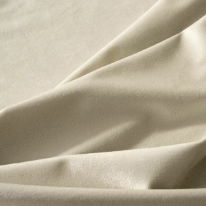 Zasłona 140x250 welurowa na przelotkach Rosa kremowa-7