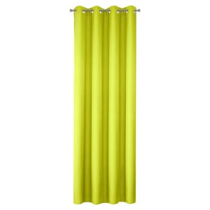 Zasłona 140x250 na przelotkach limonkowa Rita-2