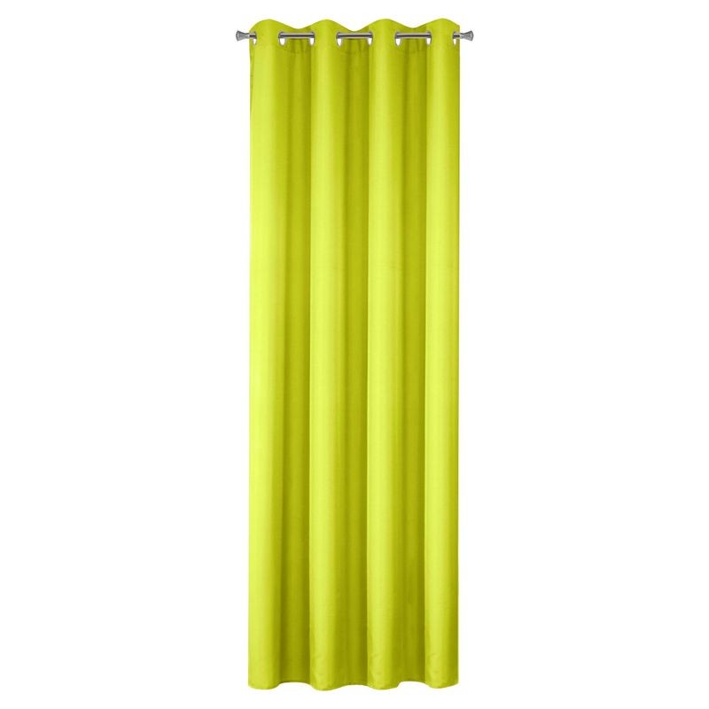 Zasłona 140x250 na przelotkach limonkowa Rita-2