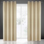 Zasłona 140x250 na przelotkach beżowa Rita