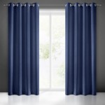 Zasłona 140x250 na przelotkach granatowa Rita
