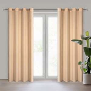 Zasłona 140x250 na przelotkach pomarańczowa jasna Rita-1