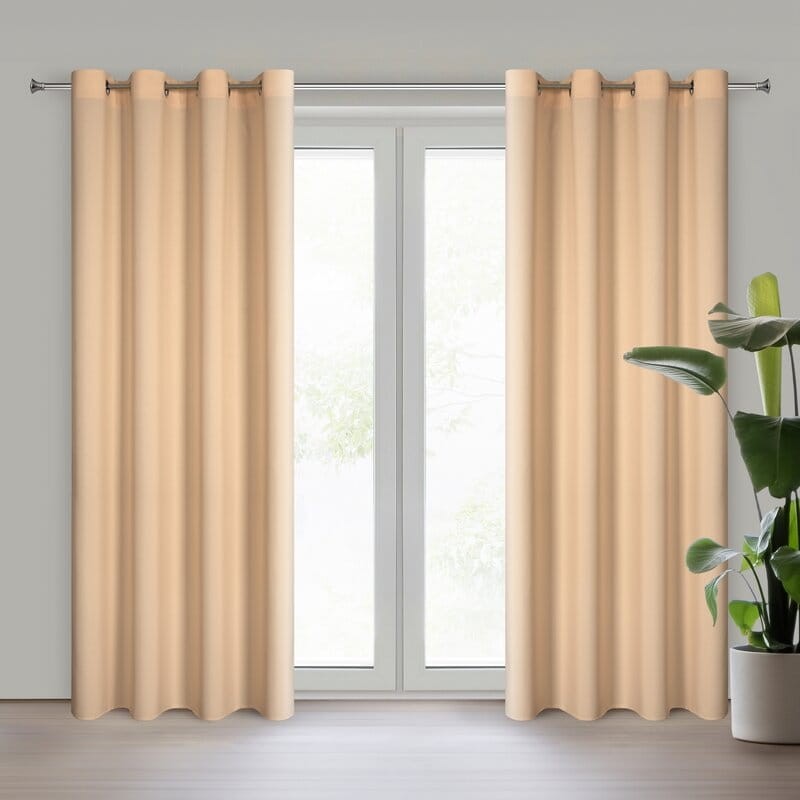 Zasłona 140x250 na przelotkach pomarańczowa jasna Rita-1