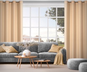 Zasłona 140x250 na przelotkach pomarańczowa jasna Rita-8