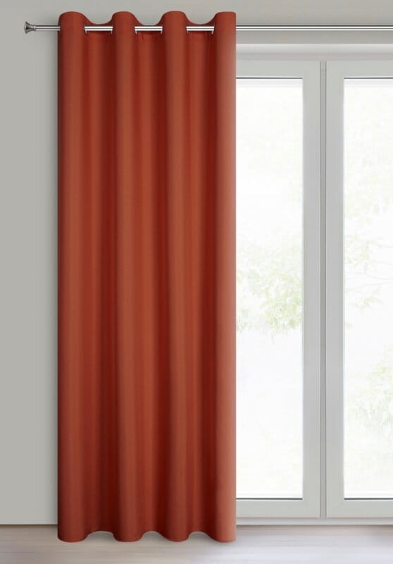 Zasłona 140x250 na przelotkach ceglasta Rita-3