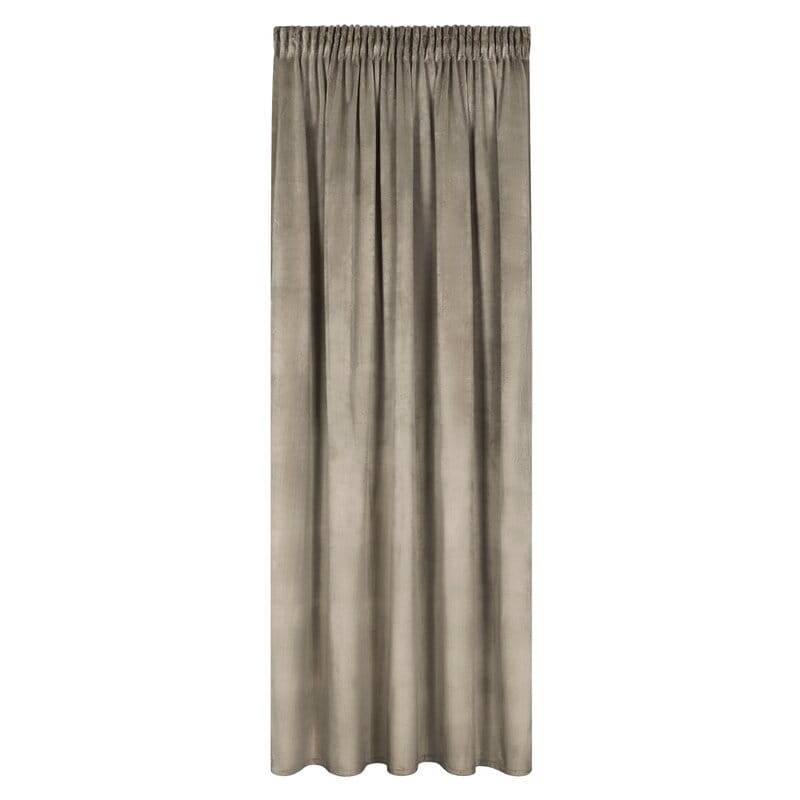 Zasłona 140x270 na taśmie Rosa brązowa welurowa-2