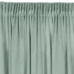 Zasłona 140x270 na taśmie Rosa miętowa jasna welurowa