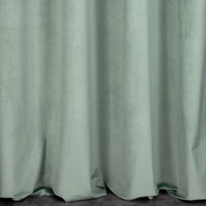 Zasłona 140x270 na taśmie Rosa miętowa jasna welurowa-6