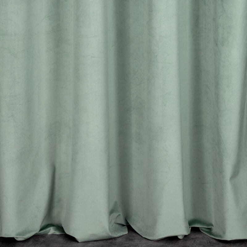 Zasłona 140x270 na taśmie Rosa miętowa jasna welurowa-6