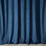 Zasłona 140x270 granatowa na taśmie welurowa Melanie