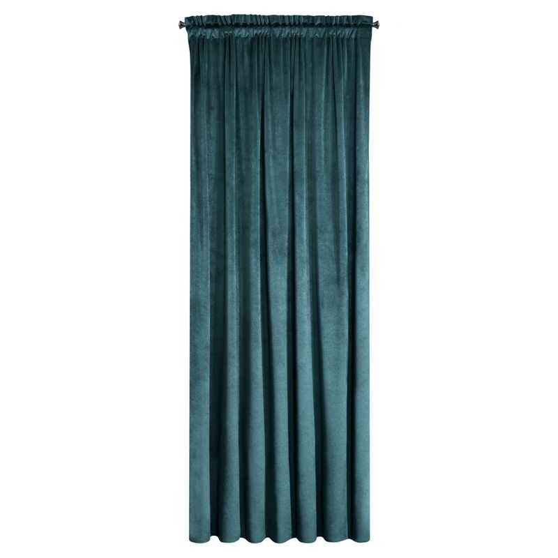 Zasłona 140x270 niebieska ciemna na taśmie welurowa Melanie-2