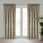 Zasłona 140x270 brązowa na taśmie welurowa Melanie