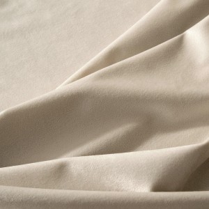 Zasłona 140x250 beżowa Melanie na przelotkach welurowa-7