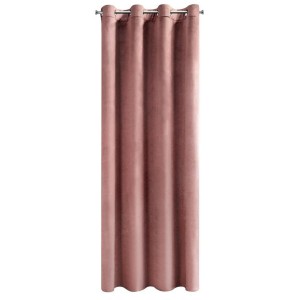 Zasłona 140x250 różowa ciemna Melanie na przelotkach welurowa-2