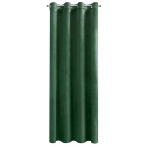 Zasłona 140x250 zielona ciemna Melanie na przelotkach welurowa-2