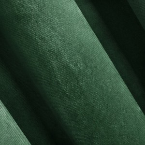 Zasłona 140x250 zielona ciemna Melanie na przelotkach welurowa-3