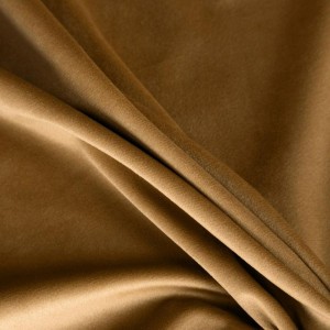 Zasłona 140x250 złota Melanie na przelotkach welurowa-9