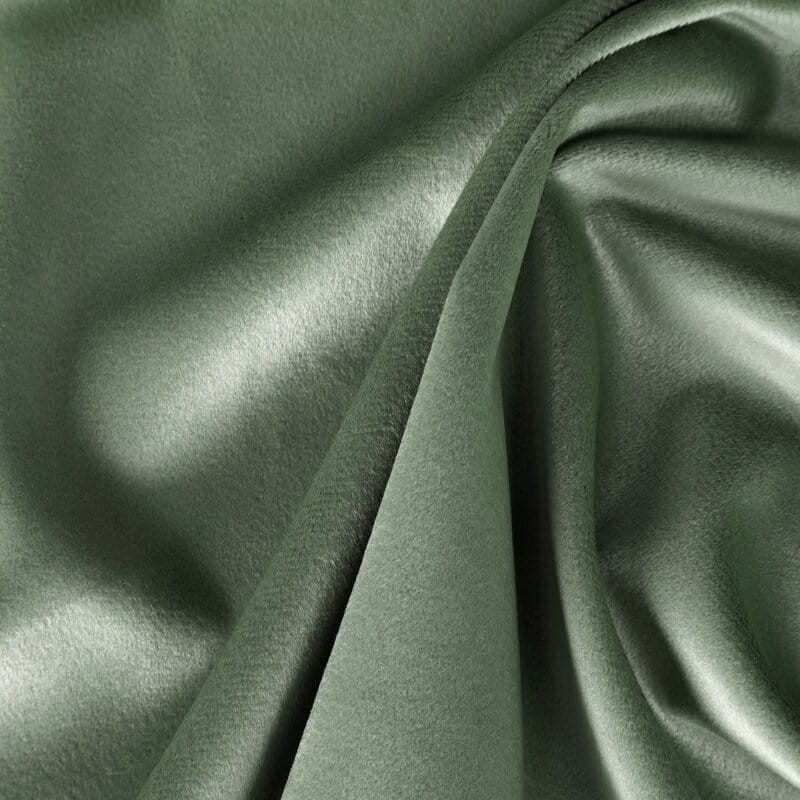 Zasłona 140x250 miętowa ciemna Melanie na przelotkach welurowa-7