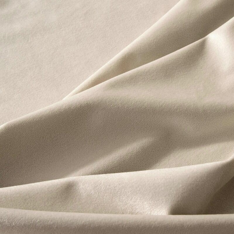 Zasłona 140x250 beżowa jasna Melanie na przelotkach welurowa-7