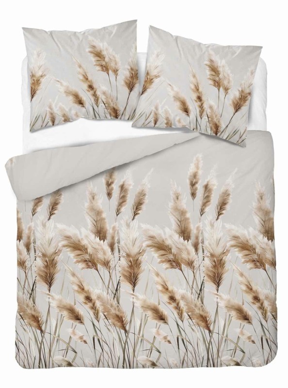Pościel satynowa 160x200 Home Satin 410 szara jasna trawa-2