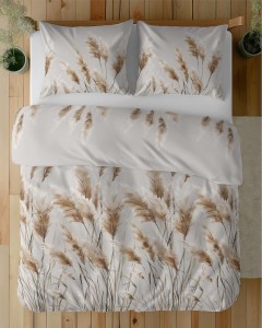 Pościel satynowa 160x200 Home Satin 410 szara jasna trawa-5