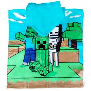 37233Poncho dla dzieci 50x110 Minecraft ręcznik z kapturem dziecięcy-4